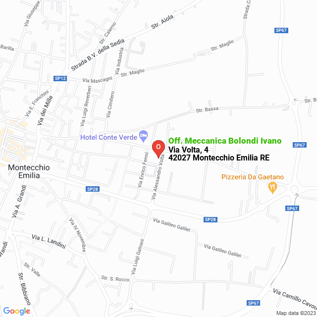 apri la mappa di Off. Meccanica Bolondi Ivano