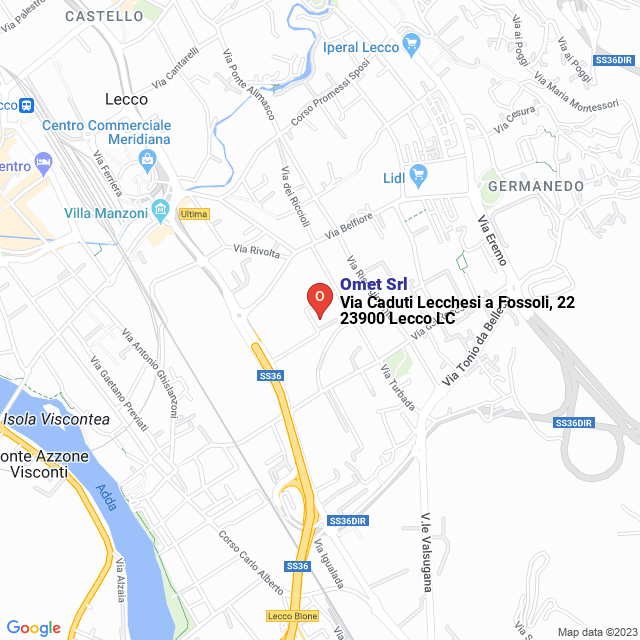 apri la mappa di Omet Srl