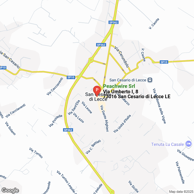 apri la mappa di Peachwire Srl