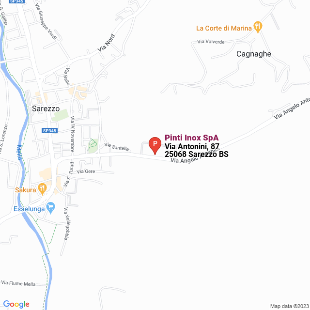 apri la mappa di Pinti Inox SpA