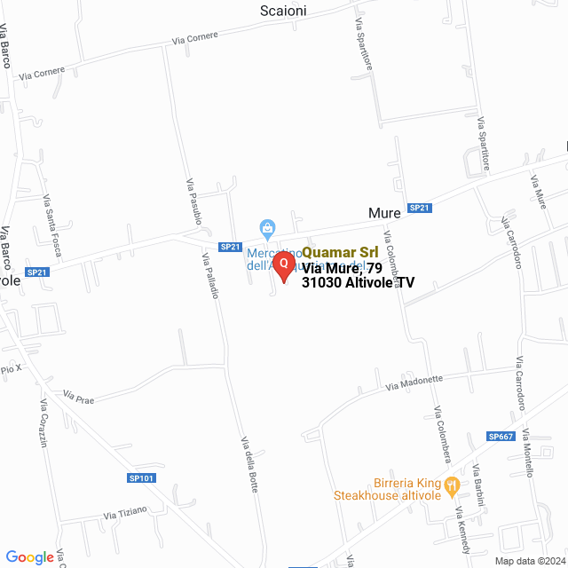 apri la mappa di Quamar Srl