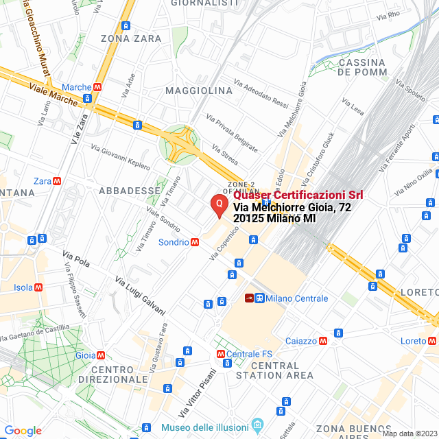 apri la mappa di Quaser Certificazioni Srl