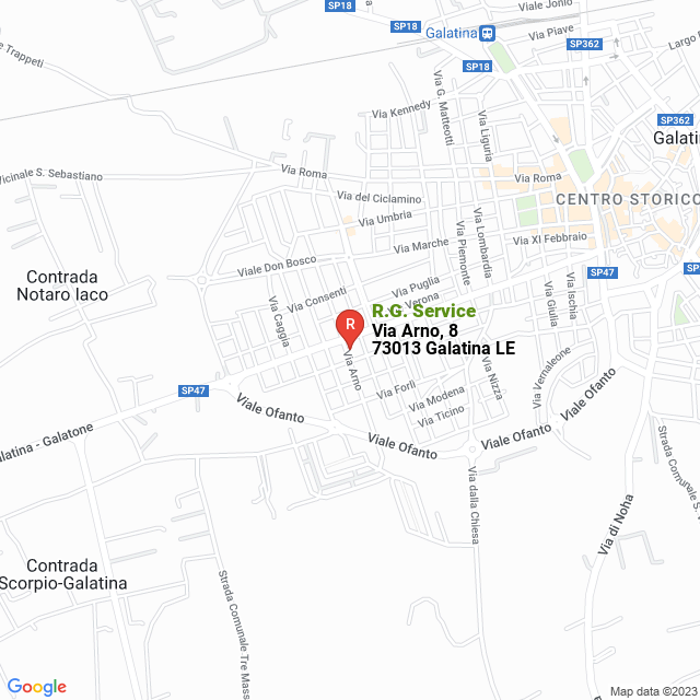 apri la mappa di R.G. Service