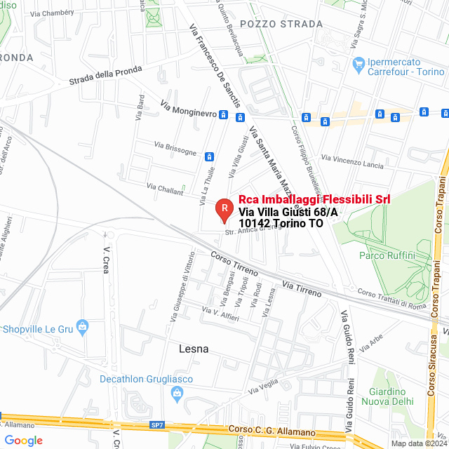 apri la mappa di Rca Imballaggi Flessibili Srl