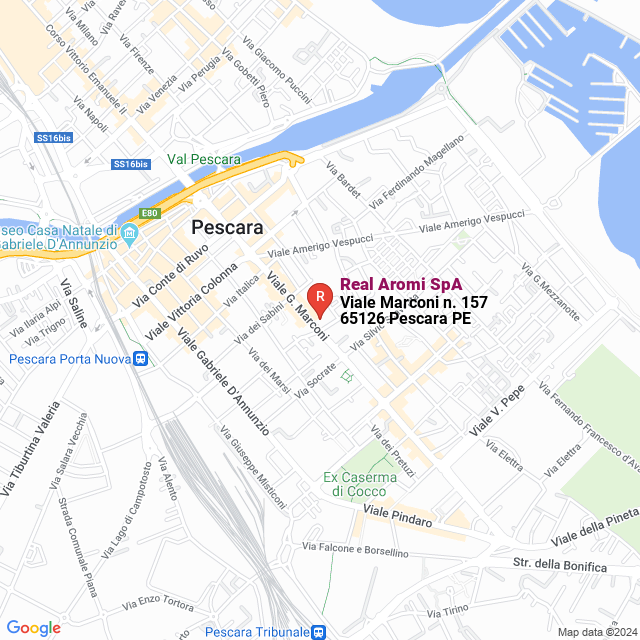 apri la mappa di Real Aromi SpA