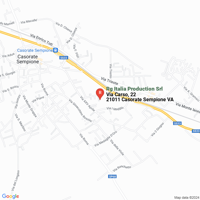apri la mappa di Rg Italia Production Srl