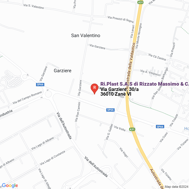 apri la mappa di Ri.Plast S.A.S di Rizzato Massimo & C.