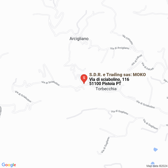 apri la mappa di S.D.R. e Trading sas: MOKO