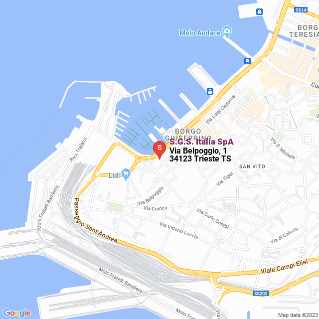 apri la mappa di S.G.S. Italia SpA