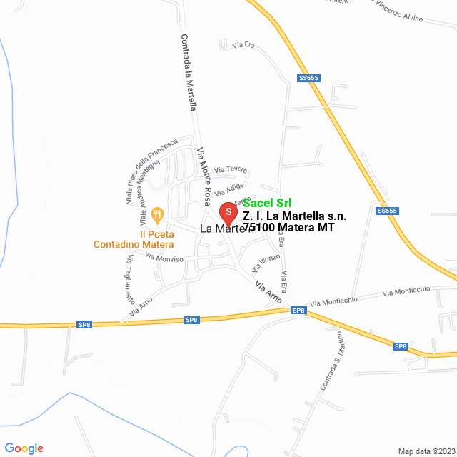 apri la mappa di Sacel Srl