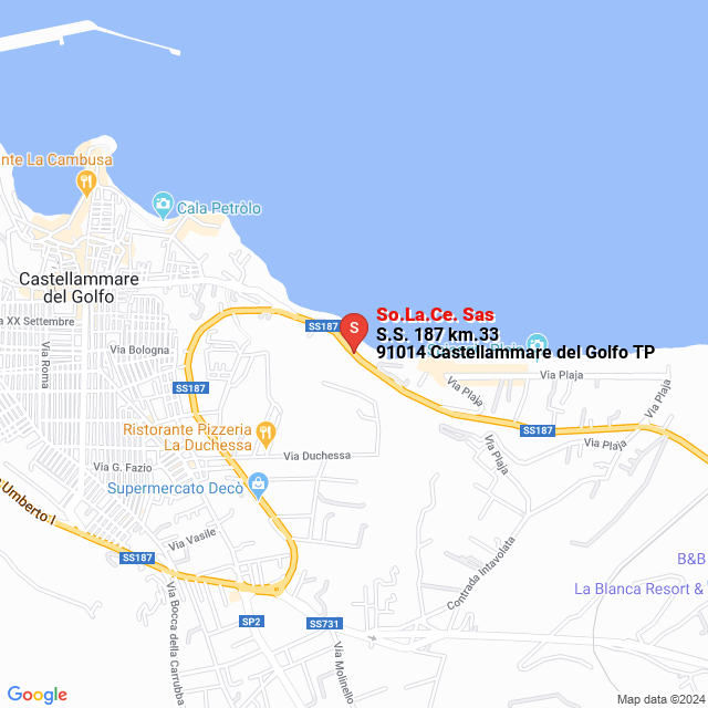 apri la mappa di So.La.Ce. Sas
