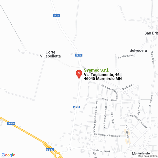 apri la mappa di Sysmec S.r.l.