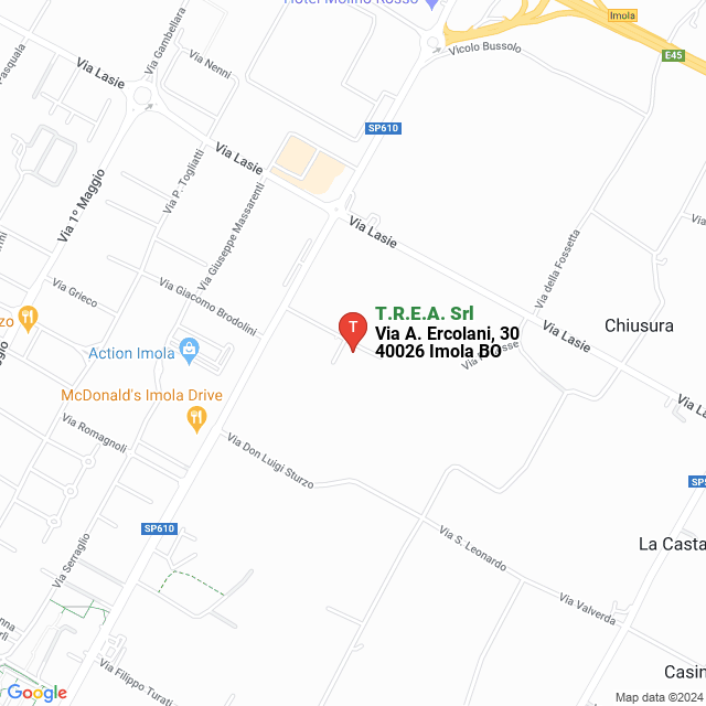 apri la mappa di T.R.E.A. Srl