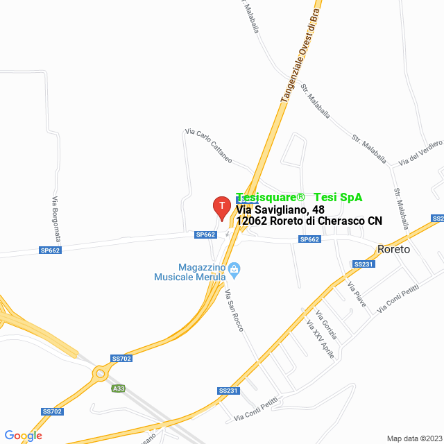 apri la mappa di Tesisquare® - Tesi SpA