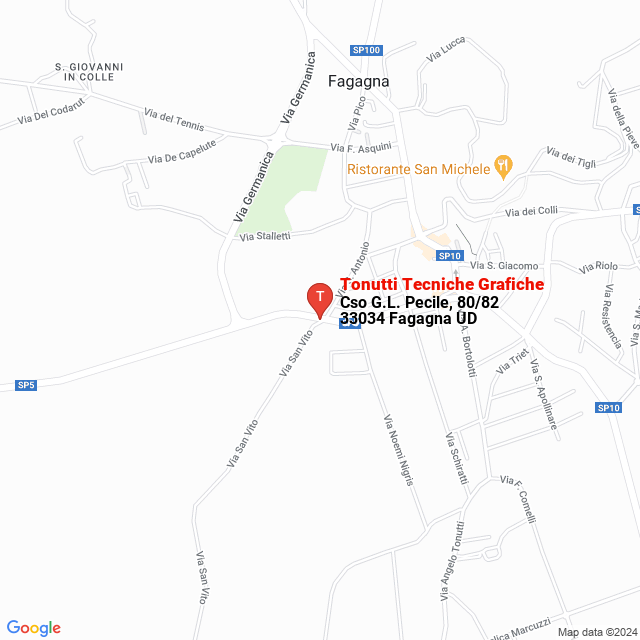 apri la mappa di Tonutti Tecniche Grafiche