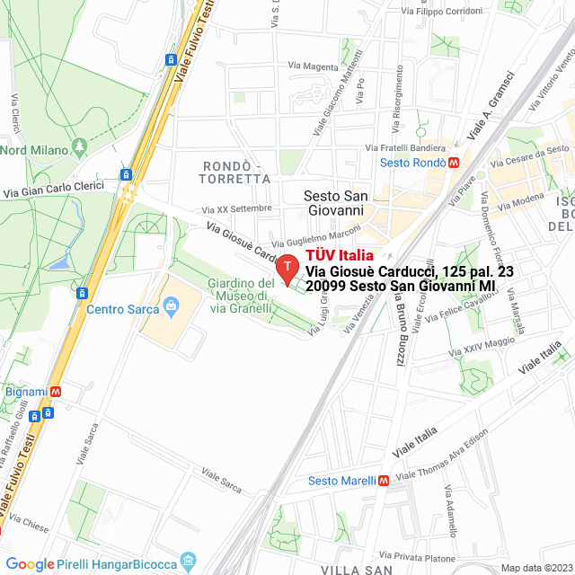 apri la mappa di TÜV Italia