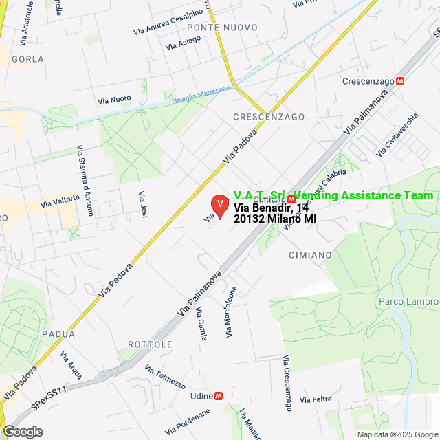 apri la mappa di V.A.T. Srl - Vending Assistance Team