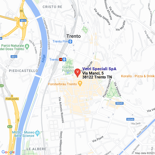 apri la mappa di Vetri Speciali SpA