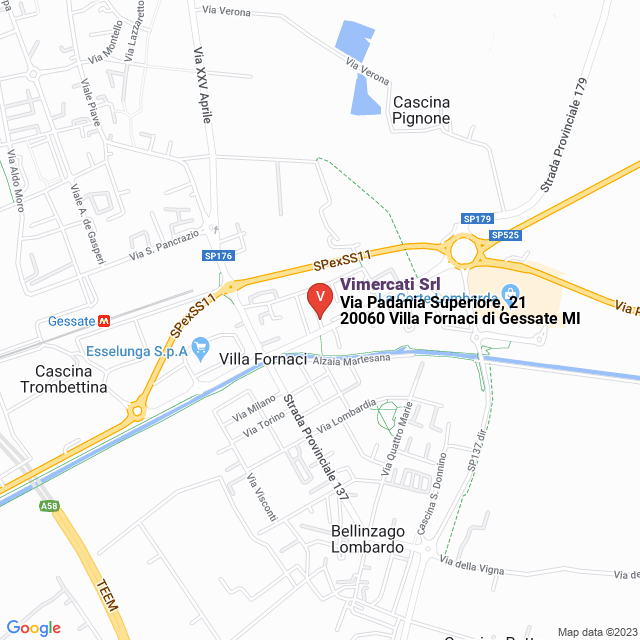 apri la mappa di Vimercati Srl