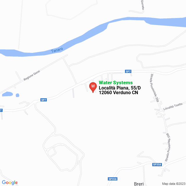 apri la mappa di Water Systems