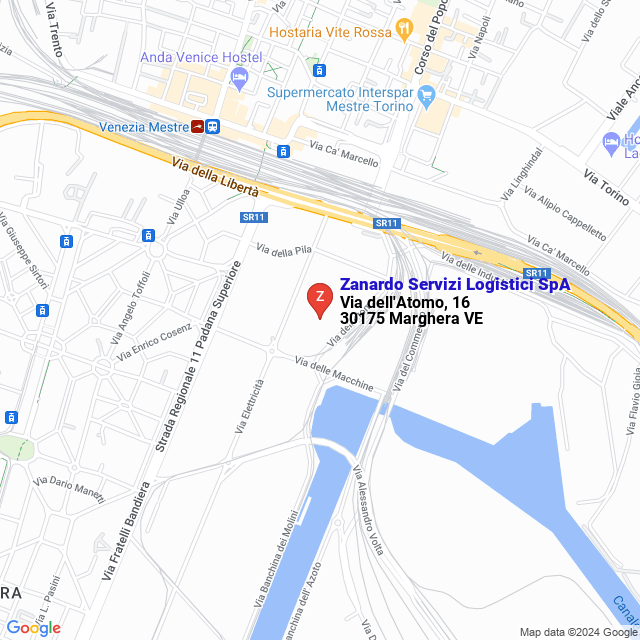 apri la mappa di Zanardo Servizi Logistici SpA