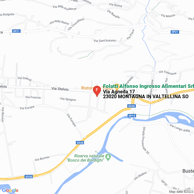 apri la mappa di Folatti Alfonso Ingrosso Alimentari Srl