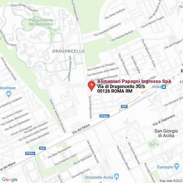 apri la mappa di Alimentari Papagni Ingrosso SpA