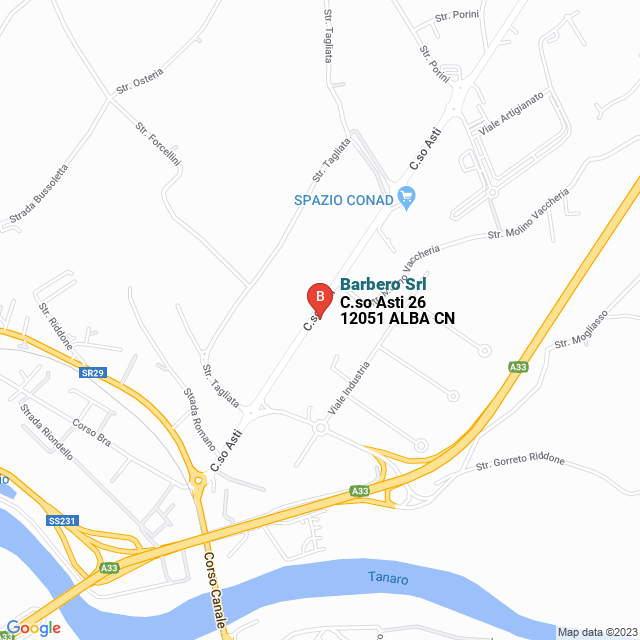 apri la mappa di Barbero Srl