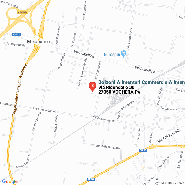 apri la mappa di Bolzoni Alimentari Commercio Alimentari Sas