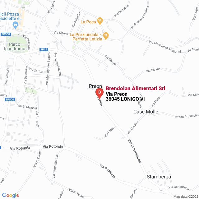 apri la mappa di Brendolan Alimentari Srl
