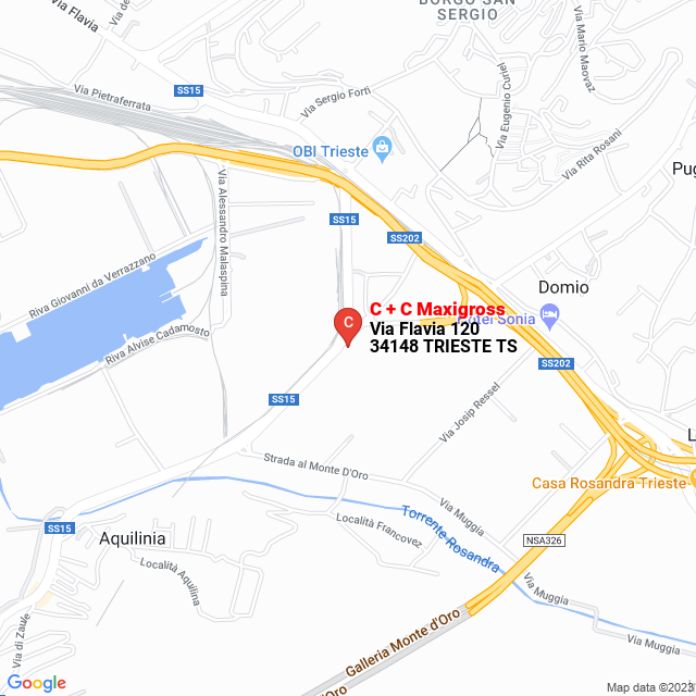 apri la mappa di C + C Maxigross