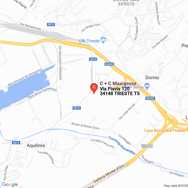 apri la mappa di C + C Maxigross