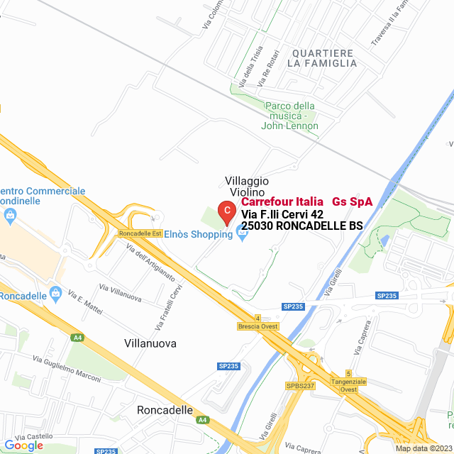 apri la mappa di Carrefour Italia - Gs SpA