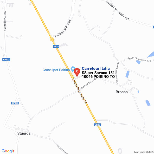 apri la mappa di Carrefour Italia