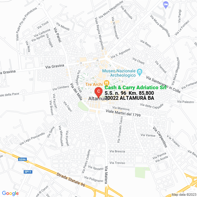 apri la mappa di Cash & Carry Adriatico Srl