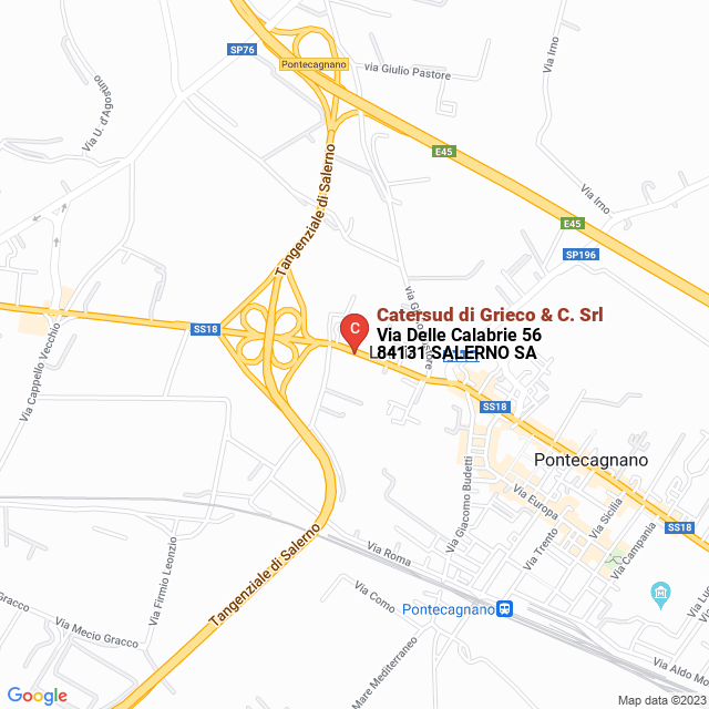 apri la mappa di Catersud di Grieco & C. Srl
