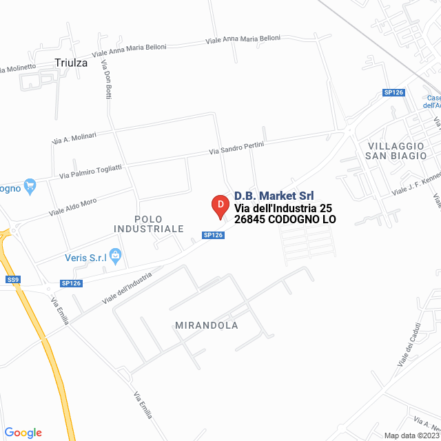 apri la mappa di D.B. Market Srl