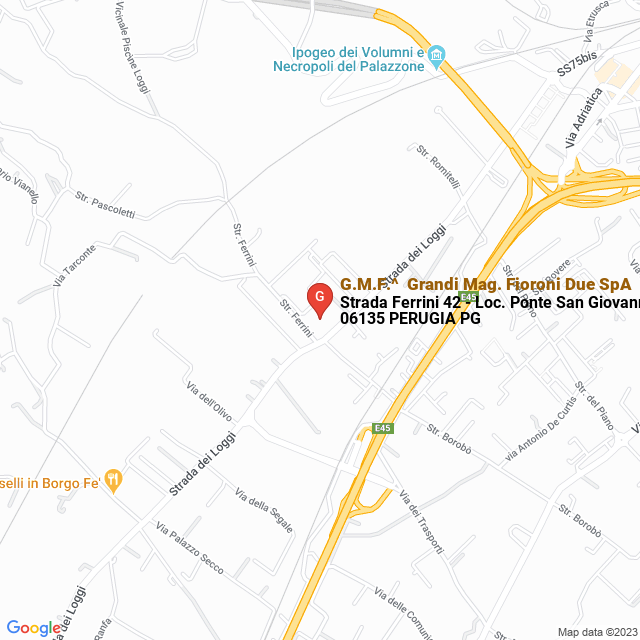 apri la mappa di G.M.F.^- Grandi Mag. Fioroni Due SpA
