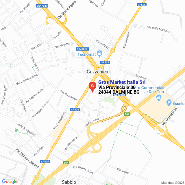 apri la mappa di Gros Market Italia Srl
