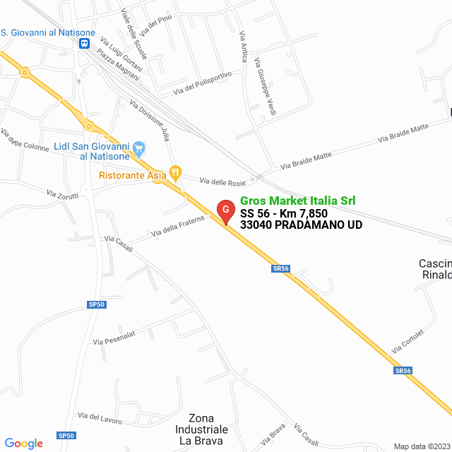 apri la mappa di Gros Market Italia Srl