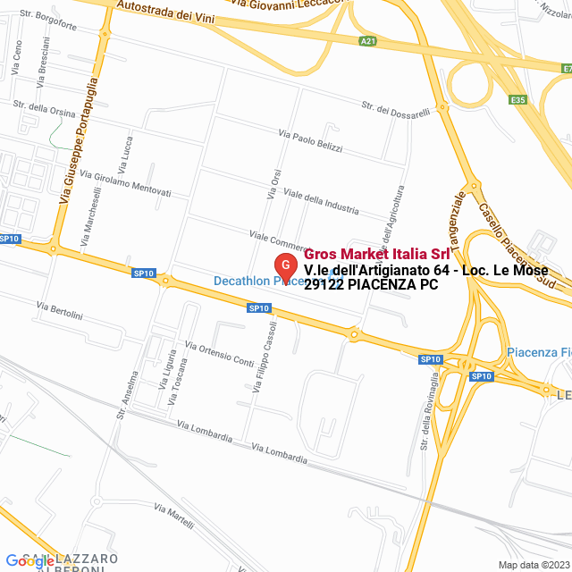 apri la mappa di Gros Market Italia Srl