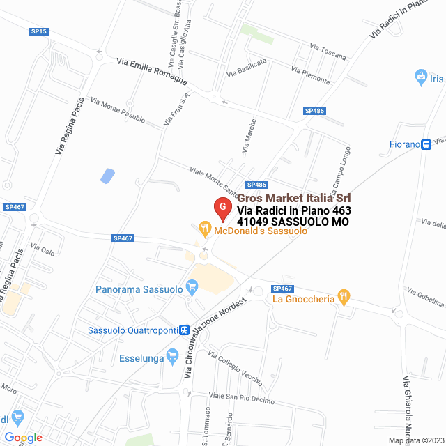 apri la mappa di Gros Market Italia Srl