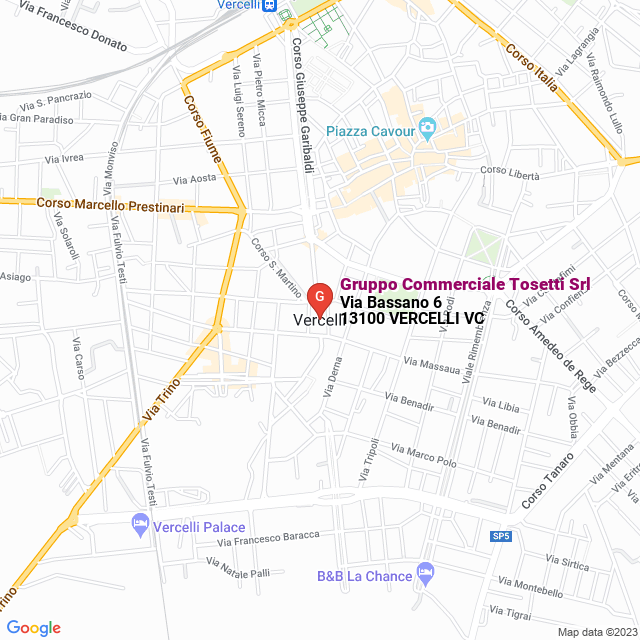 apri la mappa di Gruppo Commerciale Tosetti Srl