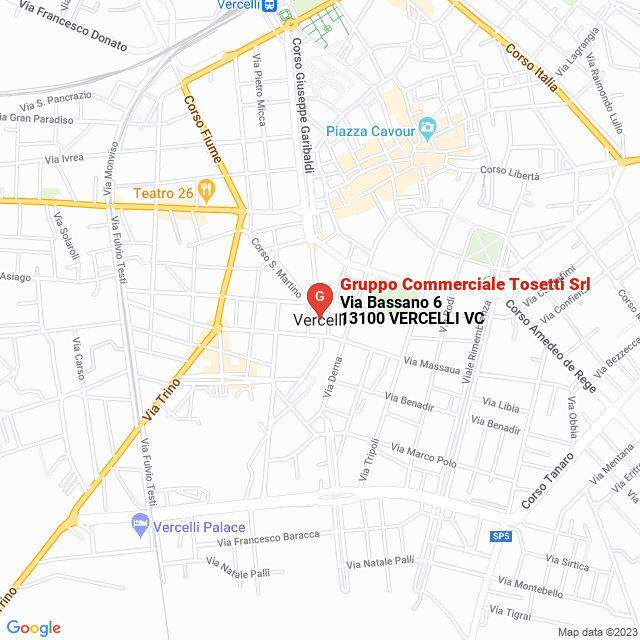apri la mappa di Gruppo Commerciale Tosetti Srl