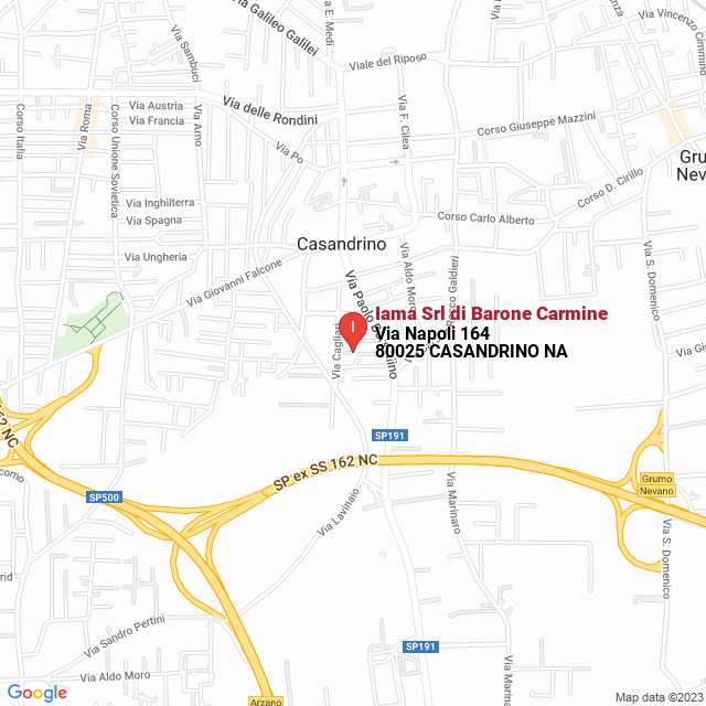 apri la mappa di Iama Srl di Barone Carmine