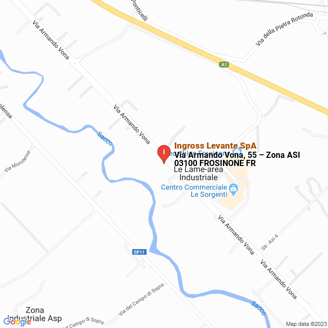 apri la mappa di Ingross Levante SpA