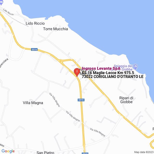 apri la mappa di Ingross Levante SpA