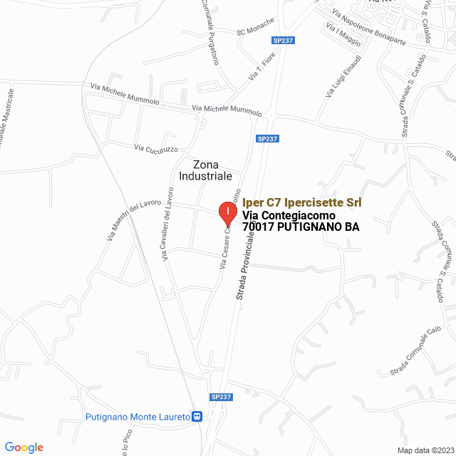 apri la mappa di Iper C7 Ipercisette Srl