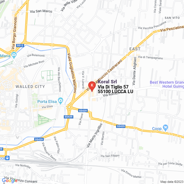 apri la mappa di Koral Srl