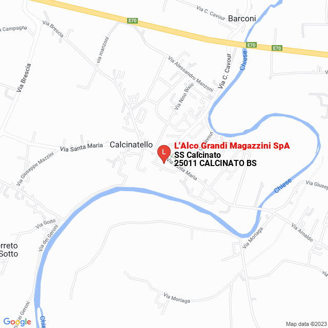 apri la mappa di L‘Alco Grandi Magazzini SpA